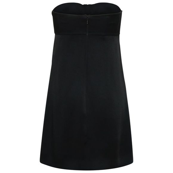 SAINT LAURENT Black Acetate Dress - Picture 3 of 3